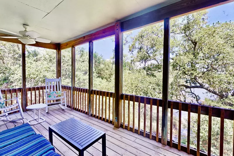 Enjoy water views from screened in porch