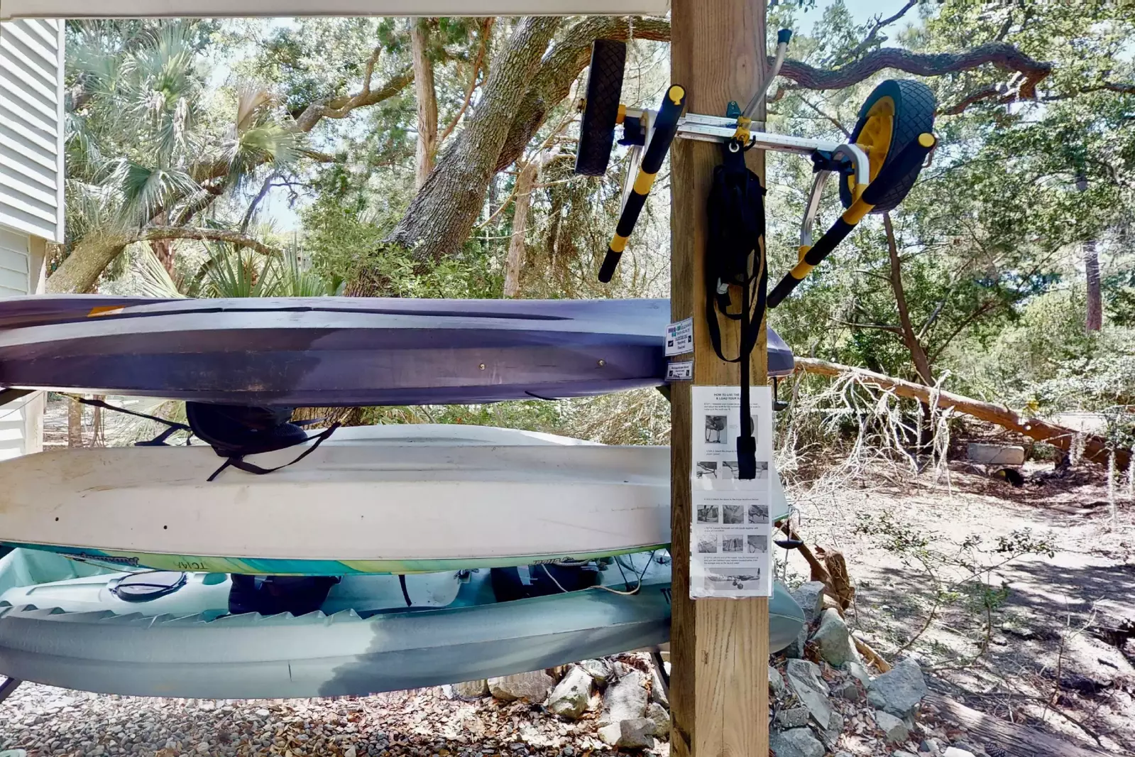 Happinest has kayaks available for your use!