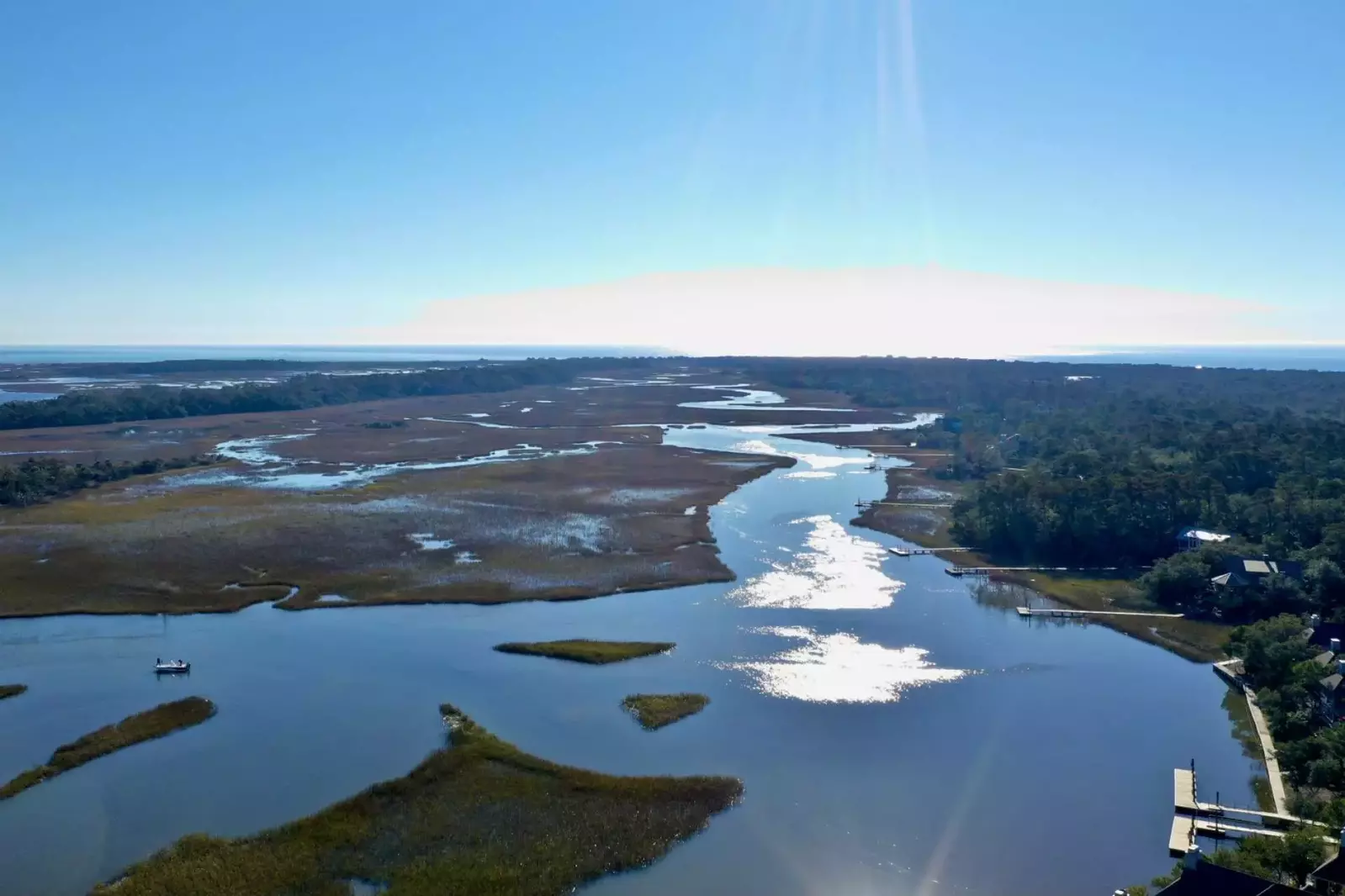 Aerial of the marsh