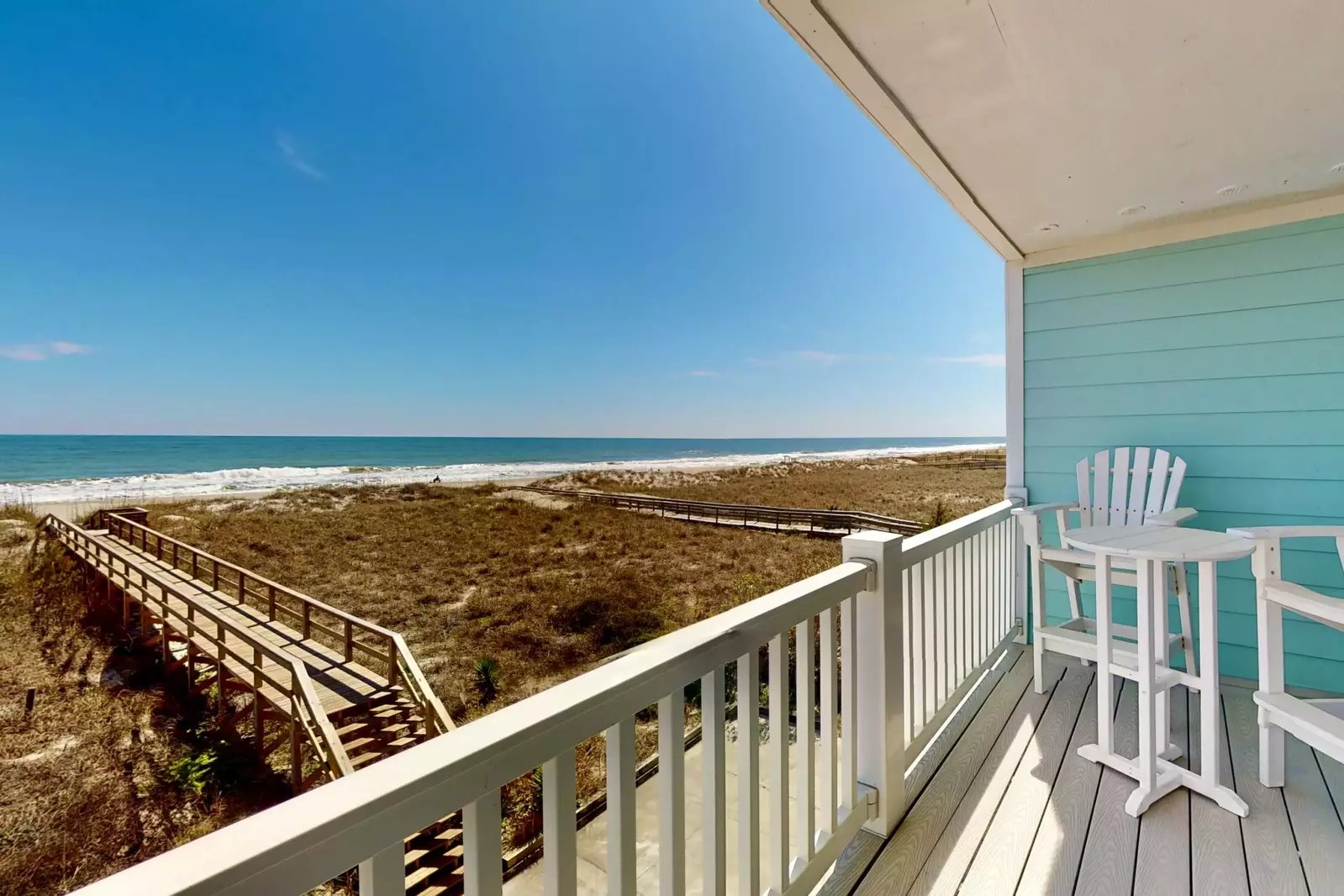 Relax on the deck and enjoy the ocean views
