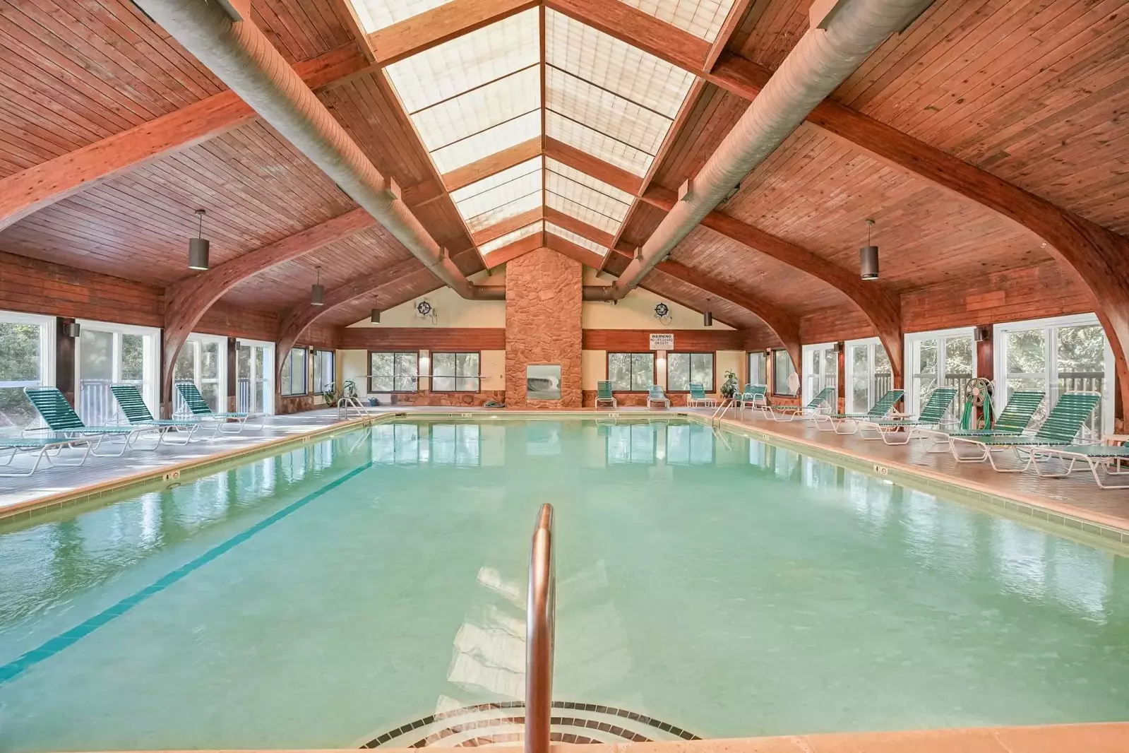 Large indoor pool for Ocean Dunes guests