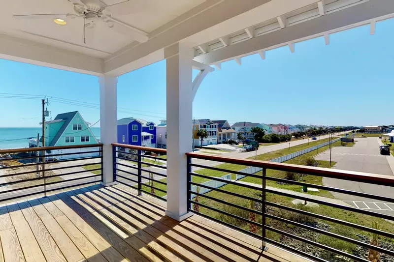 Enjoy ocean views from the awesome deck
