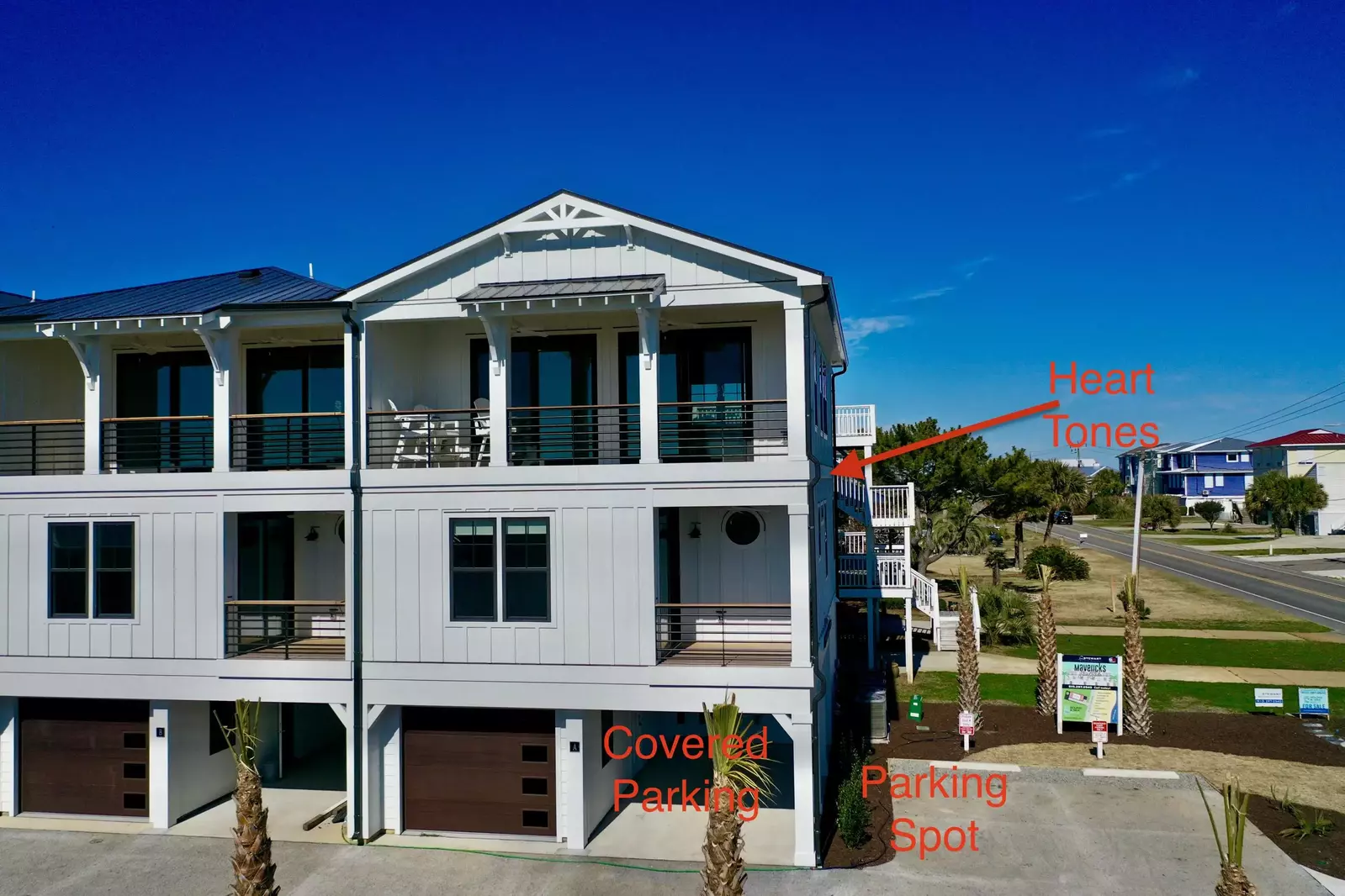 The beautiful home has plenty of stress free parking