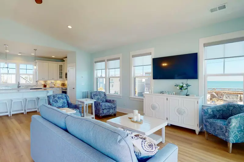 You won't feel cramped in the large open floor plan