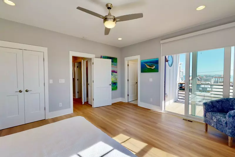 Spacious owners suite with a private balcony