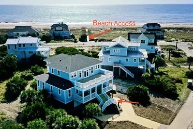 Beach Bliss is centrally located on the island with great ocean views, easy beach access and everything you need for a great vacation