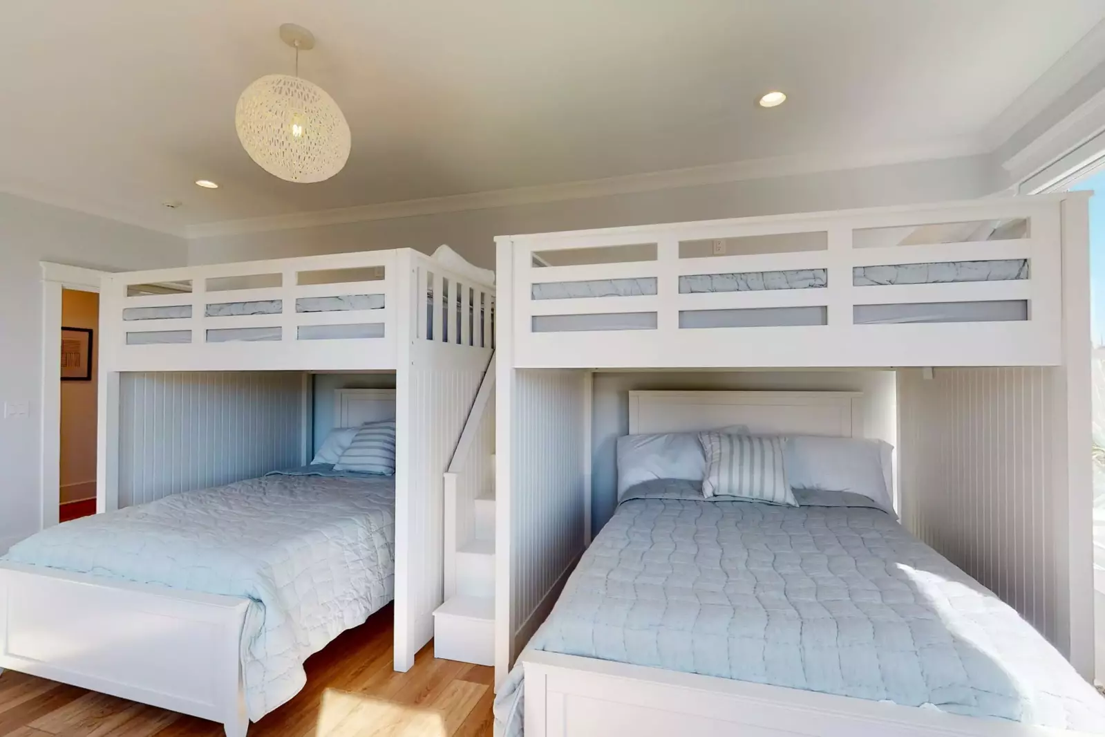 The Bunk room has 4 full beds!