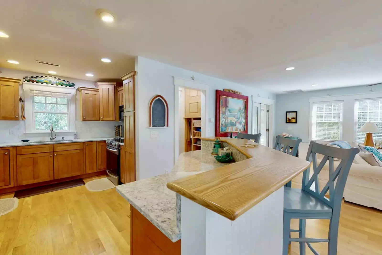 The breakfast bar is a great place to discuss the days activities