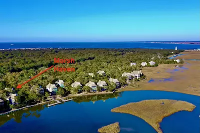Marsh Haven is located on beautiful Bald Head Creek