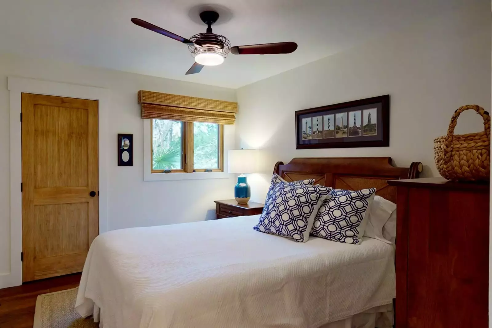 The second bedroom has a queen bed and plenty of space