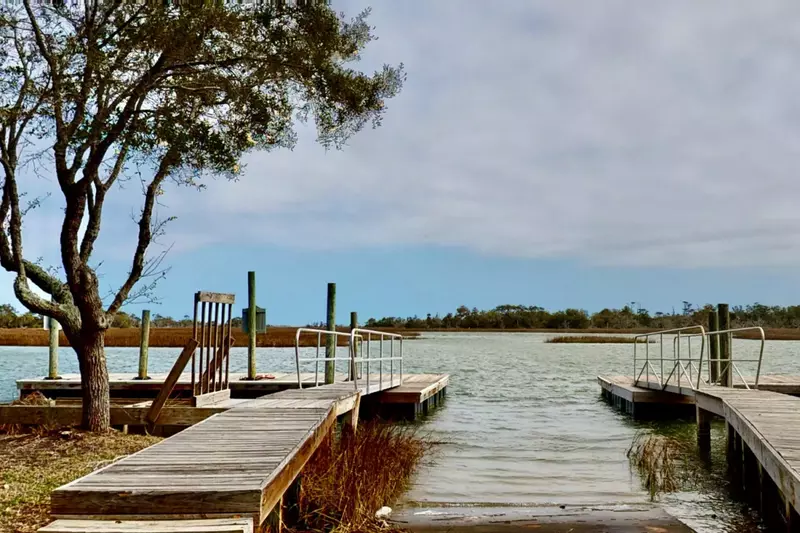 Launching kayaks will be easy at the dock ramp