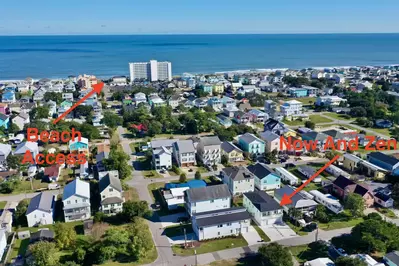 Close to downtown, CB access points, Carolina Beach Greenway.  Now and Zen is centrally located to all the major attractions