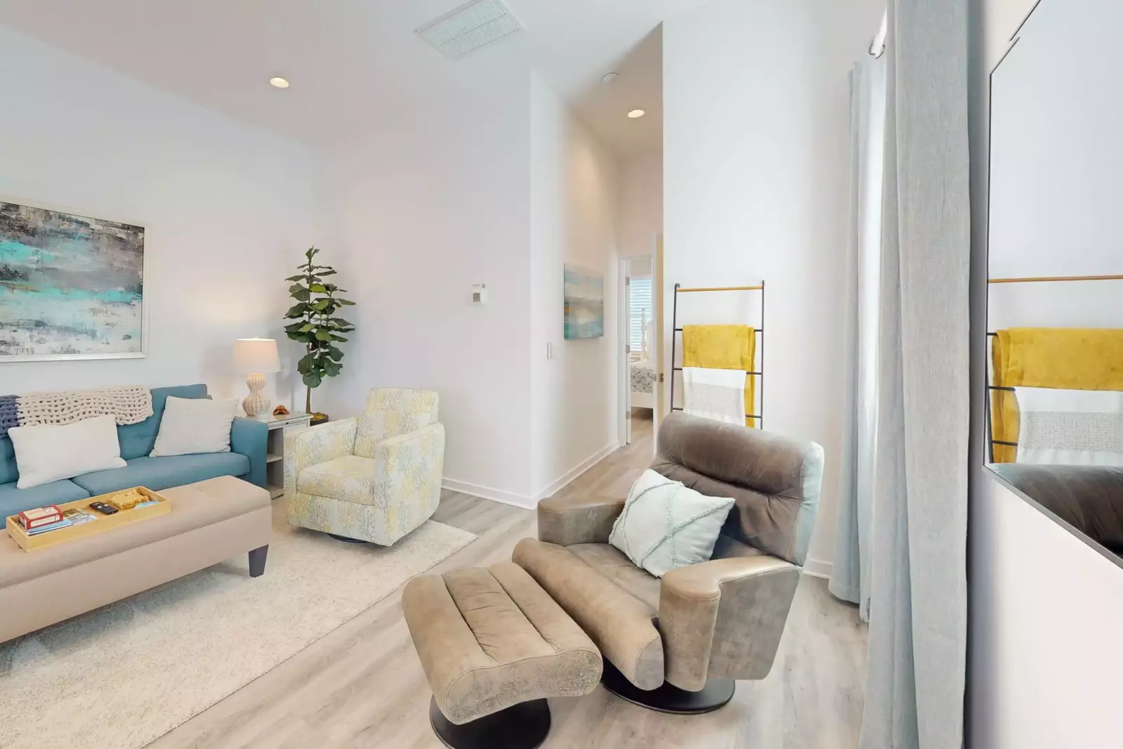 Relax in this modern living area