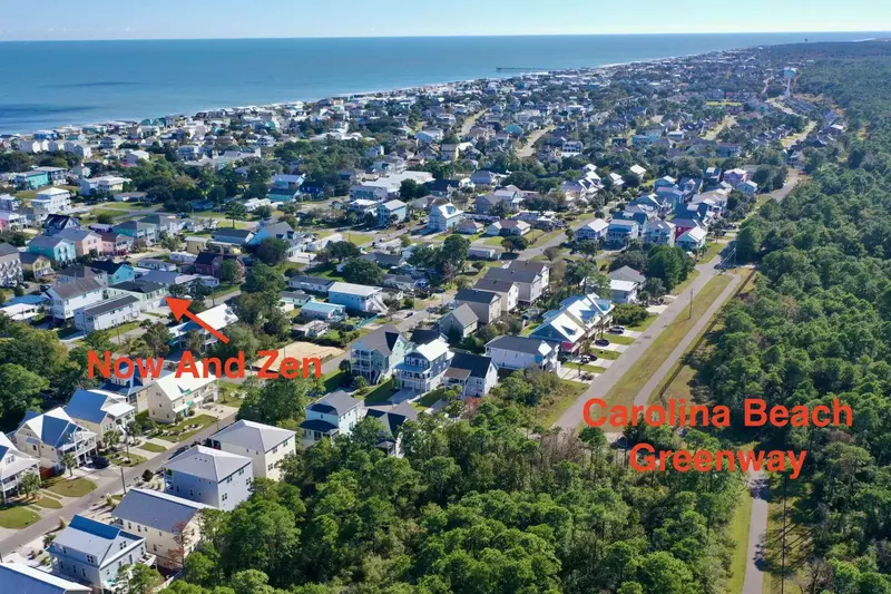 Carolina Beach Greenway is close by to Now and Zen