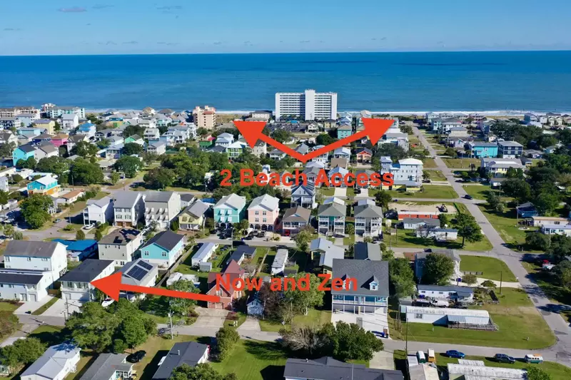 You have a choice of beach access points