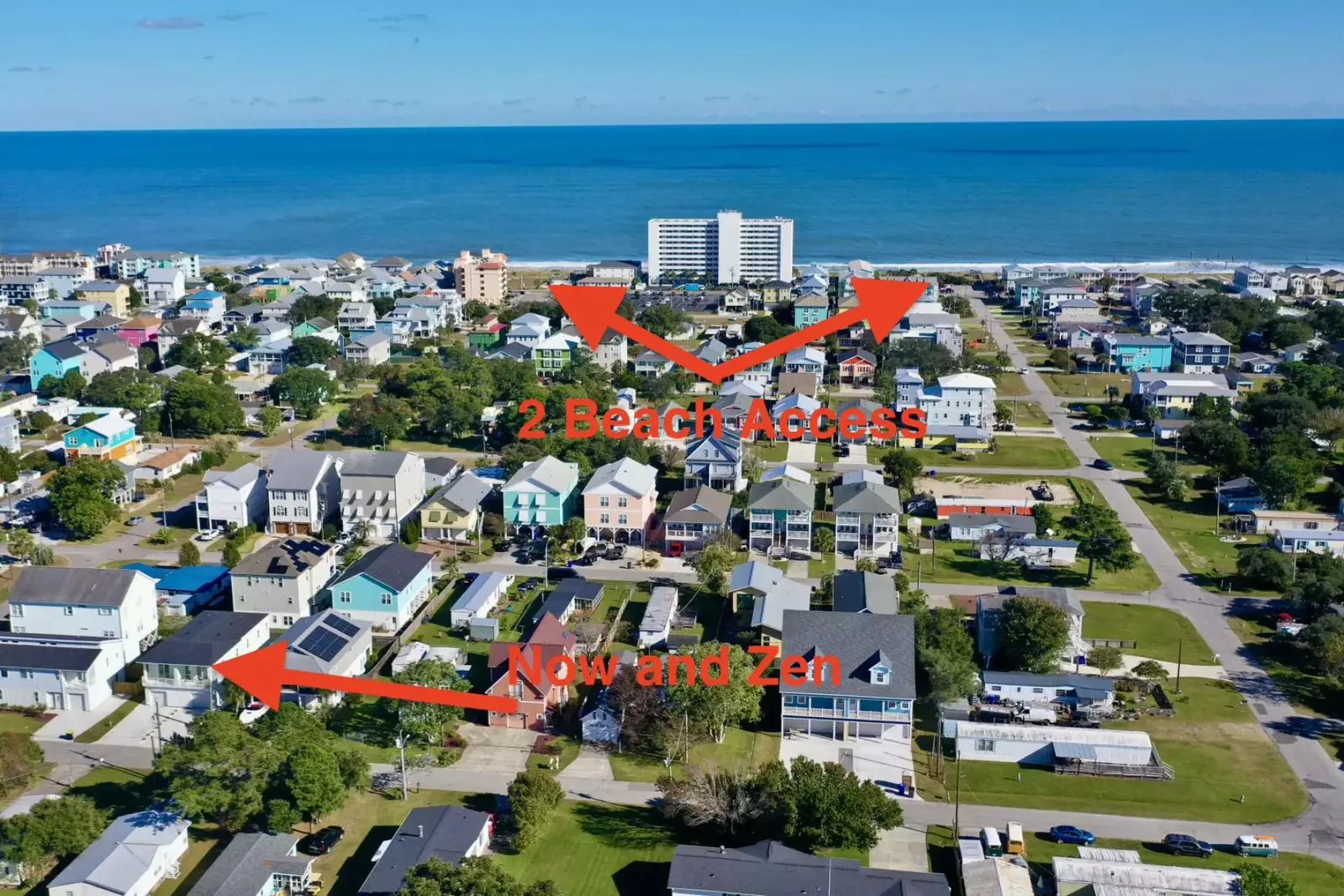 You have a choice of beach access points