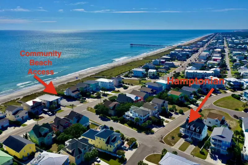The Hamptonian is very close to the private community beach access