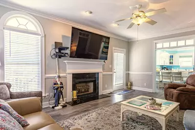 Watch the big game on the large TV