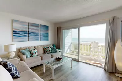 Plenty of seating in this ocean view living area