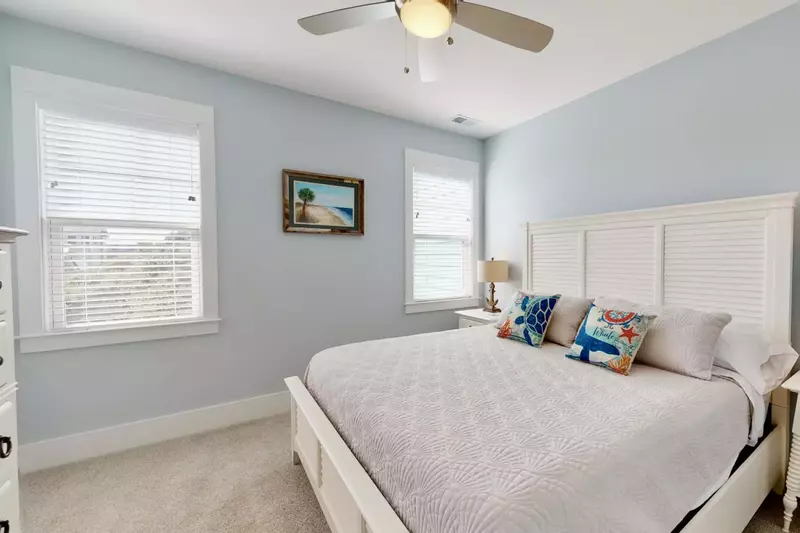 The second floor owner suite has direct access to the full hall bathroom