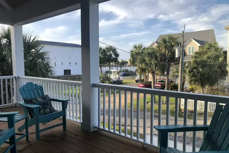 Sip on your morning coffee while watching the sunrise on the deck