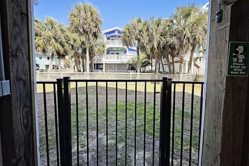 The spacious, fenced yard is perfect for your pets!