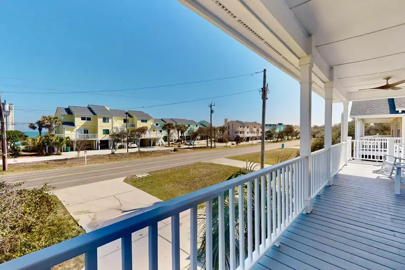 Take a peak at the ocean from the front porch