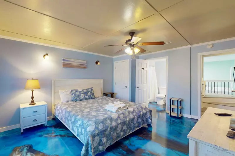 Enjoy your own space away from the rest of the bedrooms in this first floor owner suite