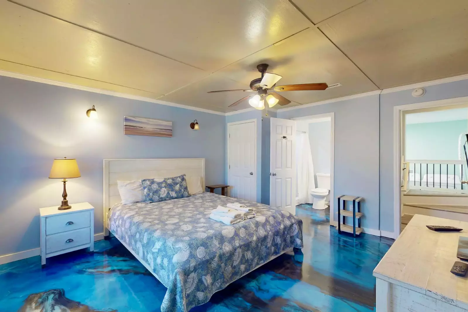 Enjoy your own space away from the rest of the bedrooms in this first floor owner suite