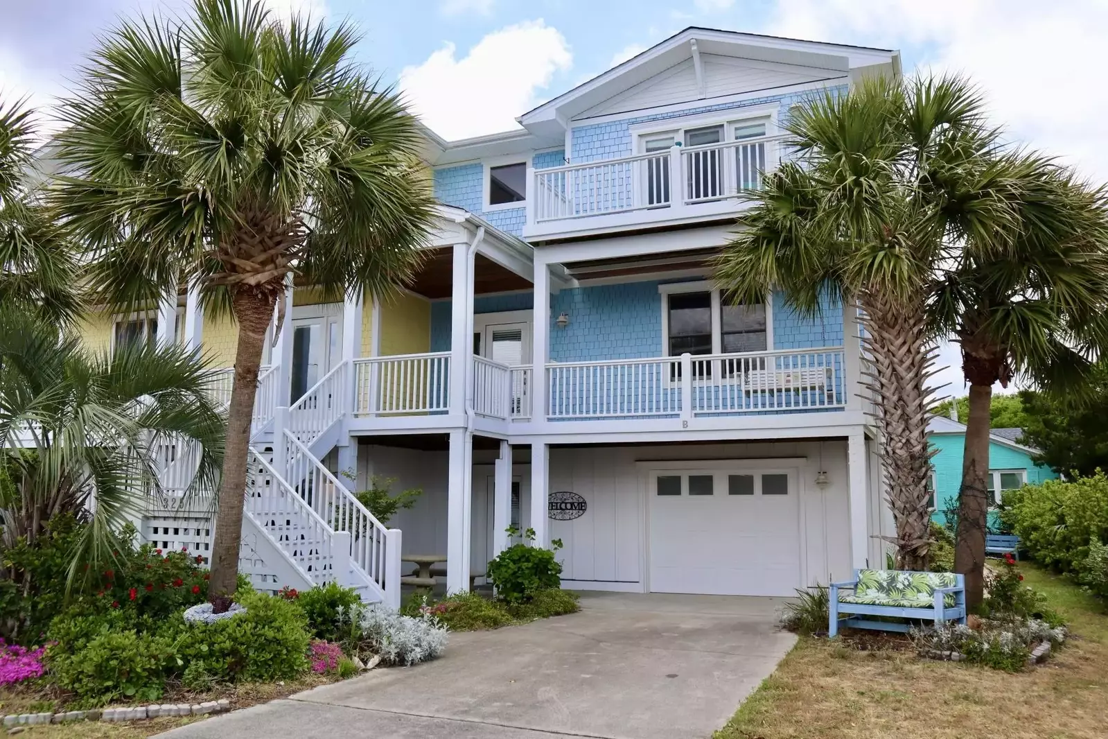 Bella Playa is one of the largest townhomes in Kure Beach! (3,280 sq ft)!