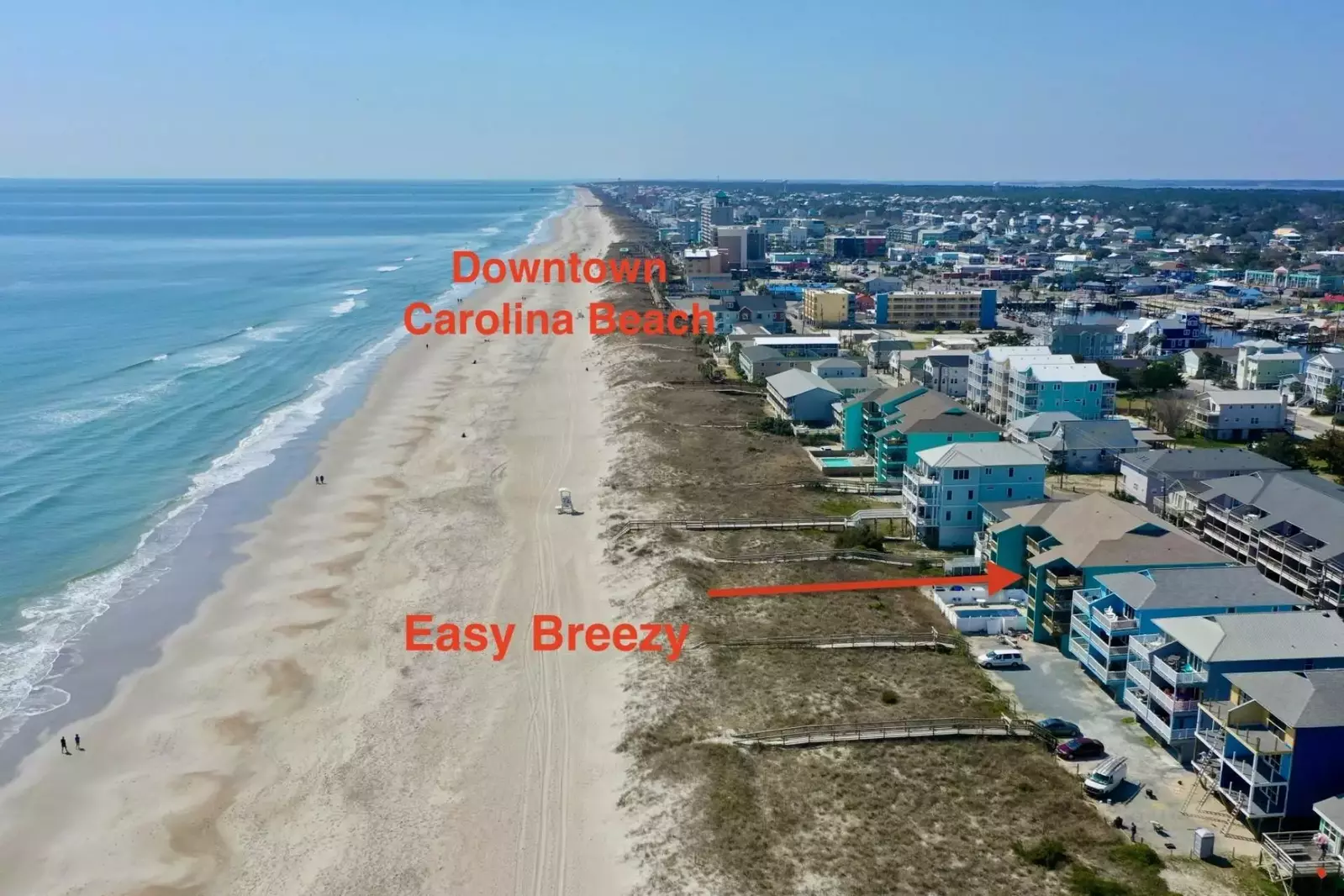Walking distance from the boardwalk and downtown Carolina Beach