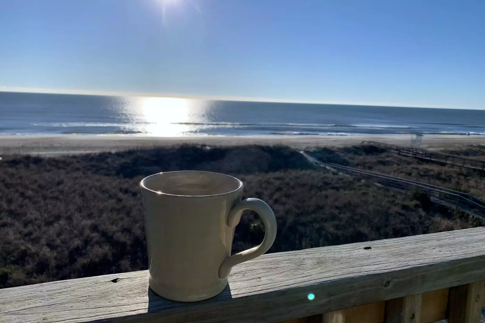 Enjoy your morning coffee, Ocean front!
