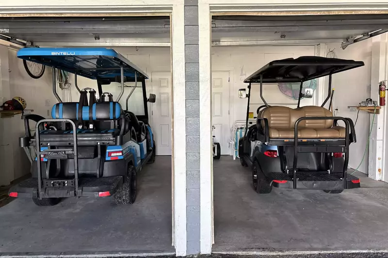 Summer Wind provides two golf carts - 1 six seater and 1 four seater