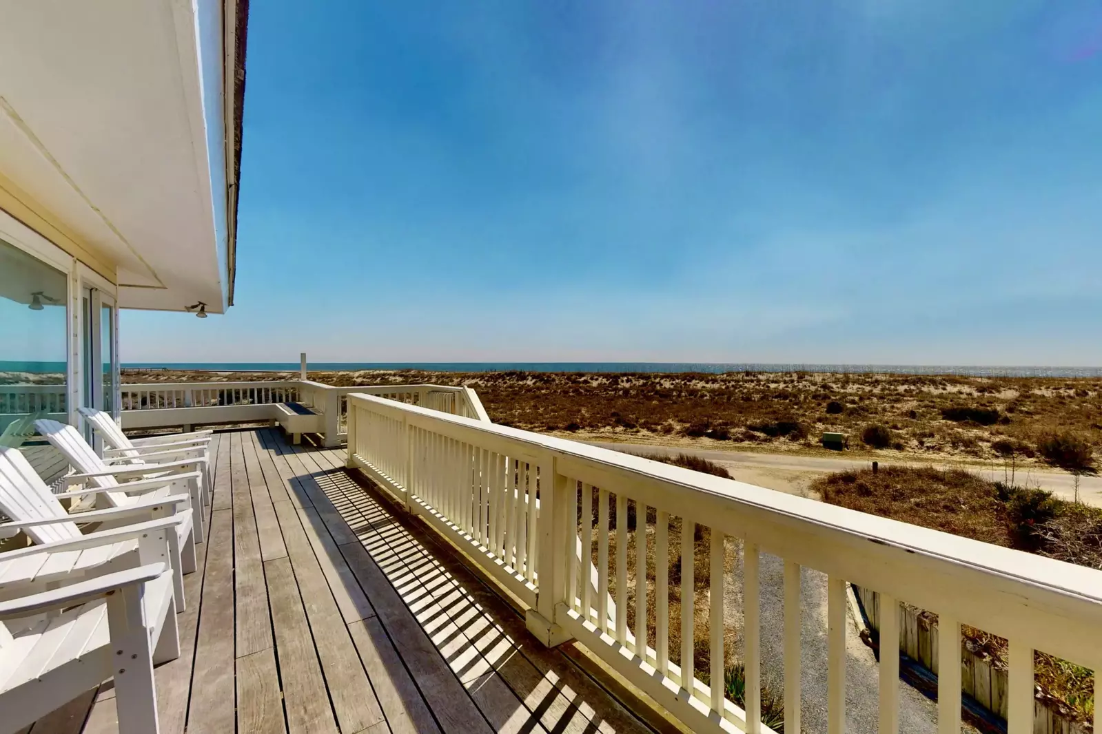 One of the best views on Bald Head Island from Washashore deck