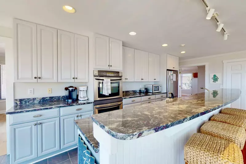 This spacious kitchen has everything you'll need during your stay!