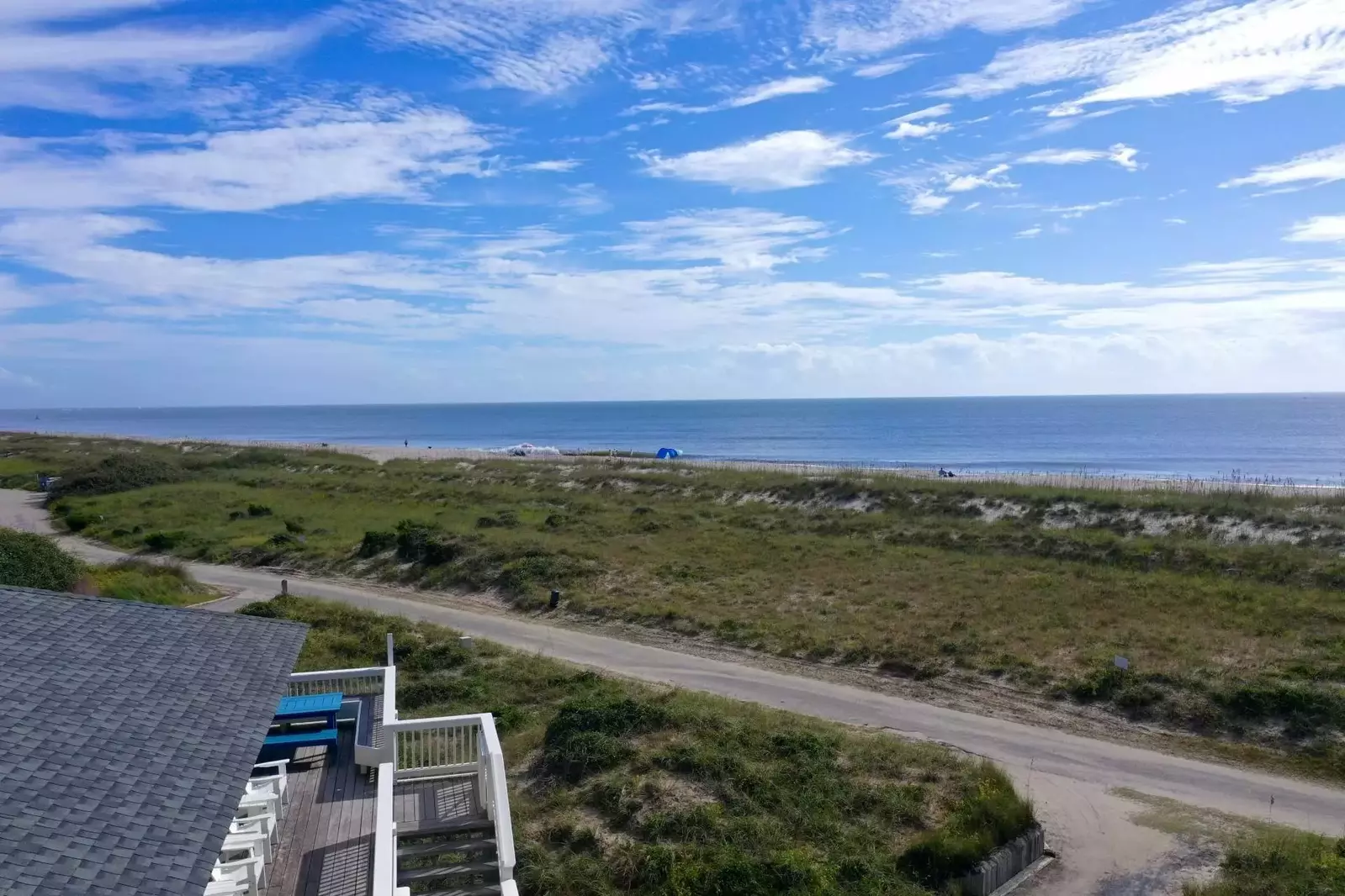 There are 2 beach access points, each just few hundred feet from Washashore