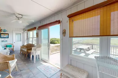 Relax inside or out and listen to the sounds of the ocean