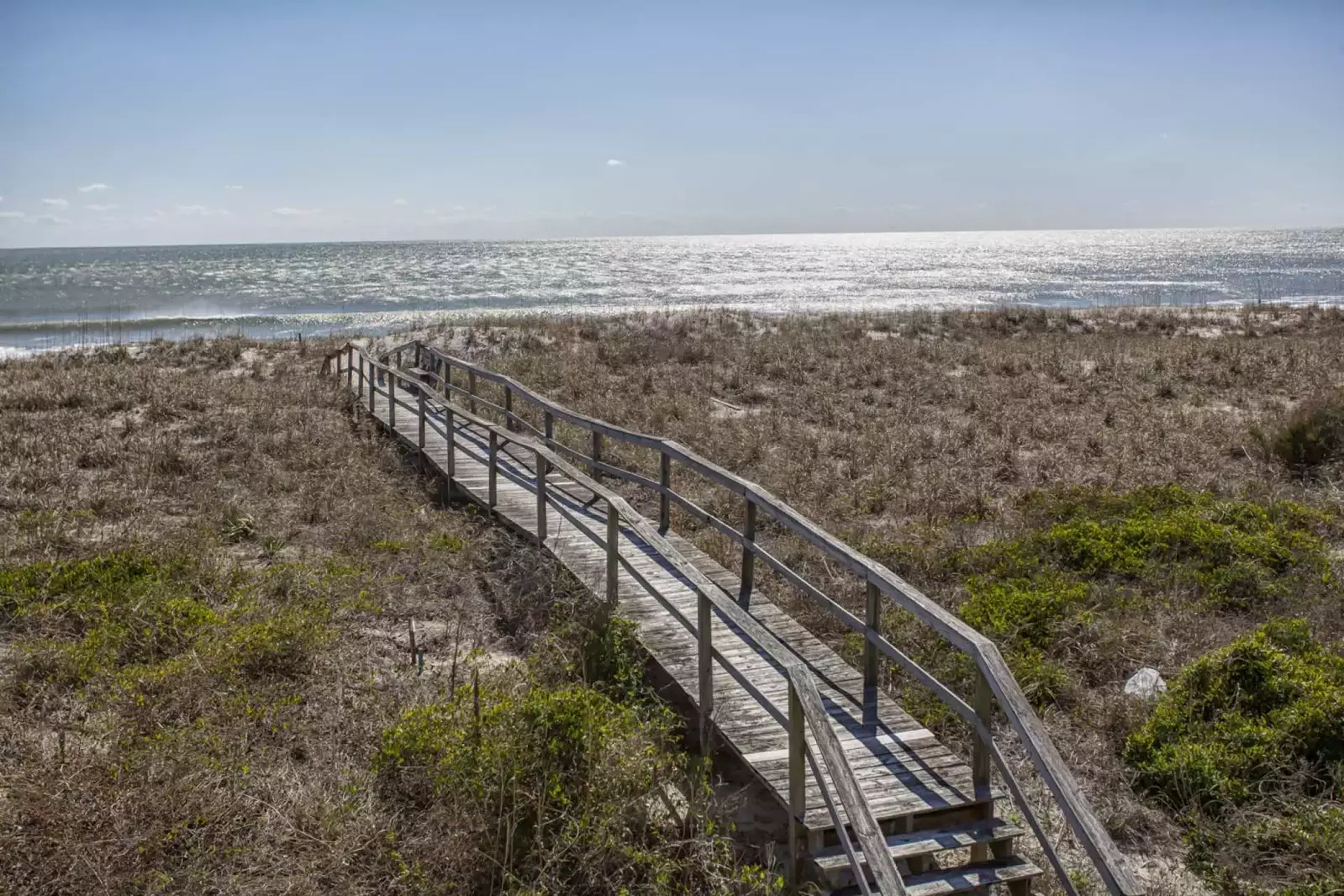 About 100 steps to the beach on your own private boardwalk