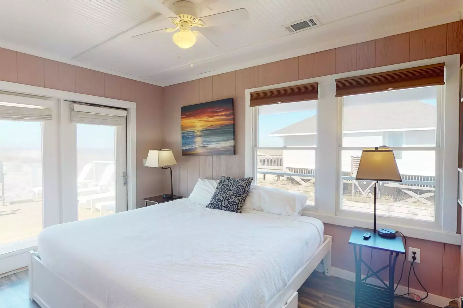 Owner suite #3 with private full bathroom and ocean views