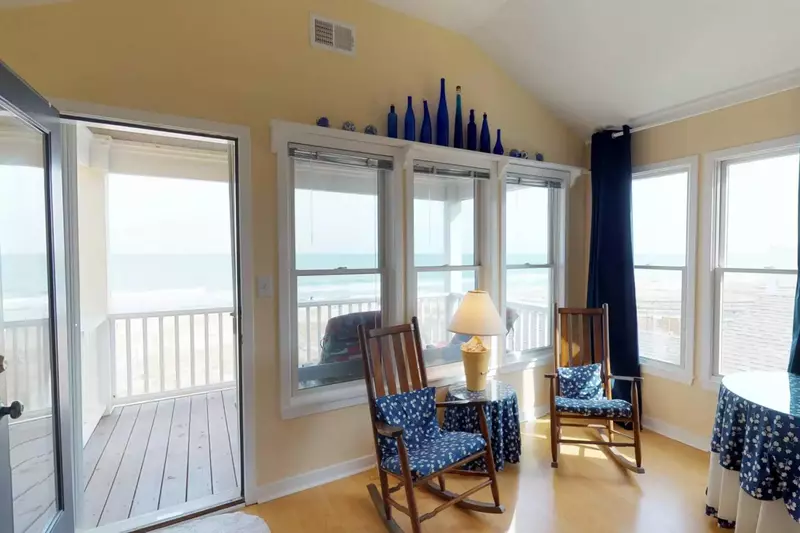 Hear the waves crashing right from the private top deck