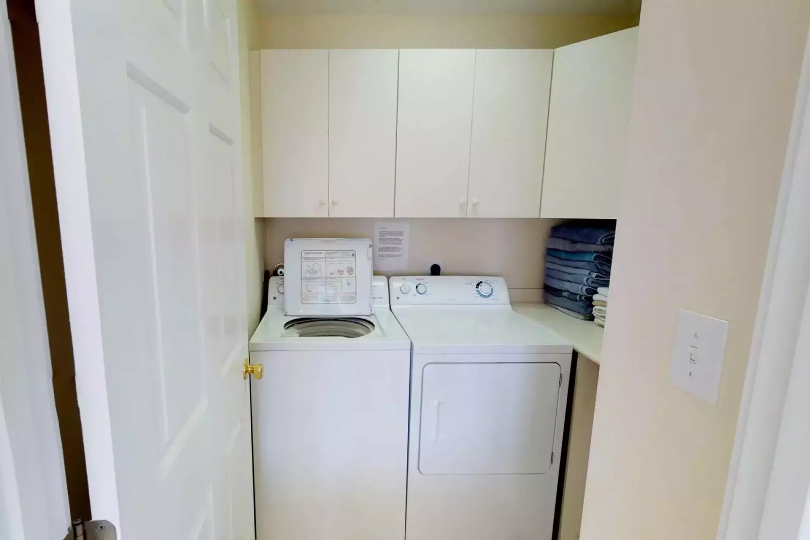 Washer and dryer is available
