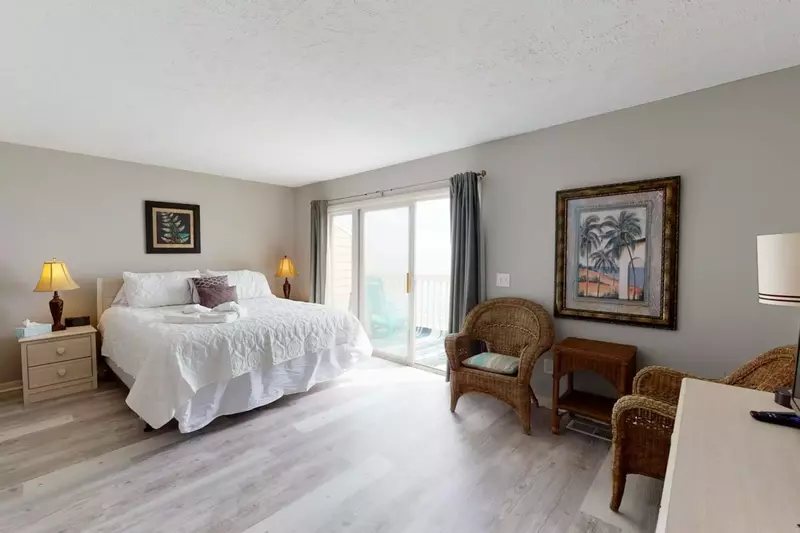 The owner suite has a private deck and a private bathroom