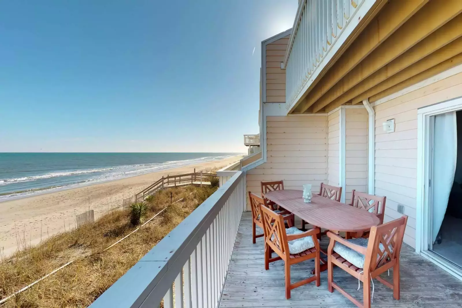 A very cozy and warming feel as you sit and relax on the patio.