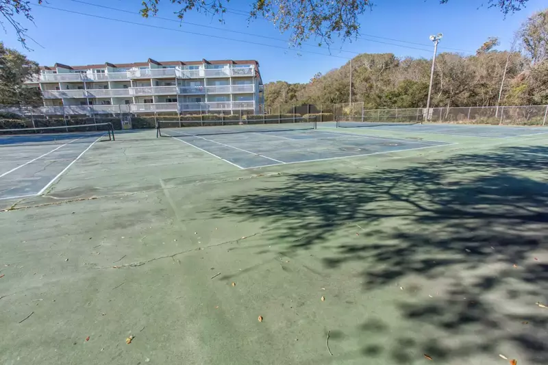 Tennis courts are also available during your stay ...Only at Ocean Dunes in Kure Beach!