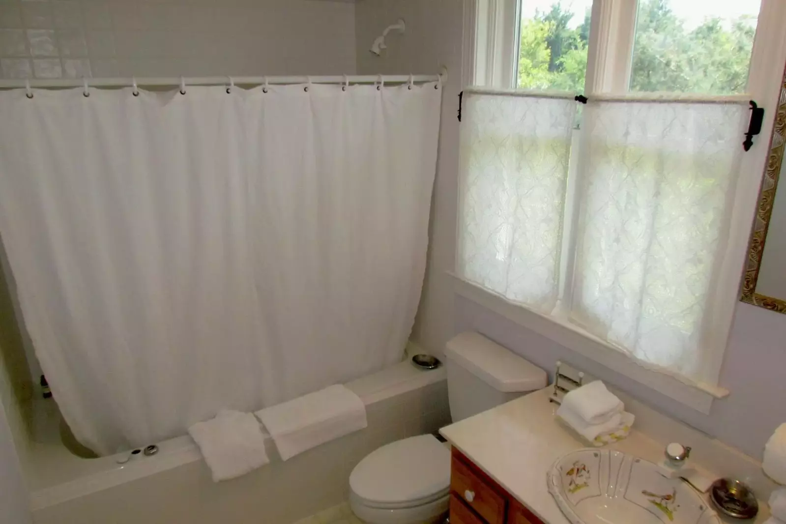 The owner suite includes this bathroom with a bathtub.