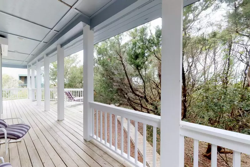 Spacious deck