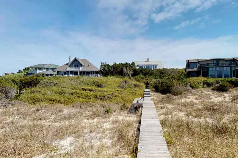 Private beach walkway