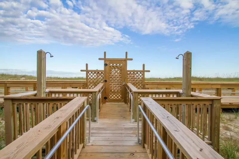 Private access to the beach with plenty of room to shower off - exclusively for Cabana Del Mar Owners & Guests