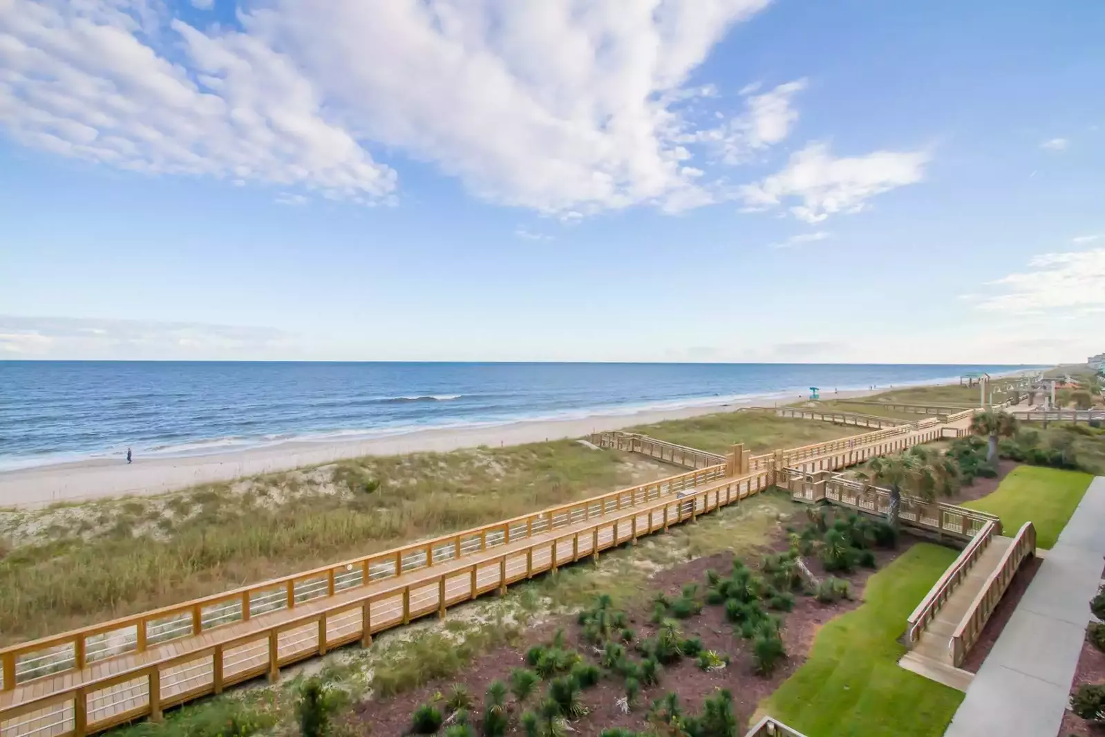 View of the Carolina Beach Boardwalk from the Balcony of Paradise Found