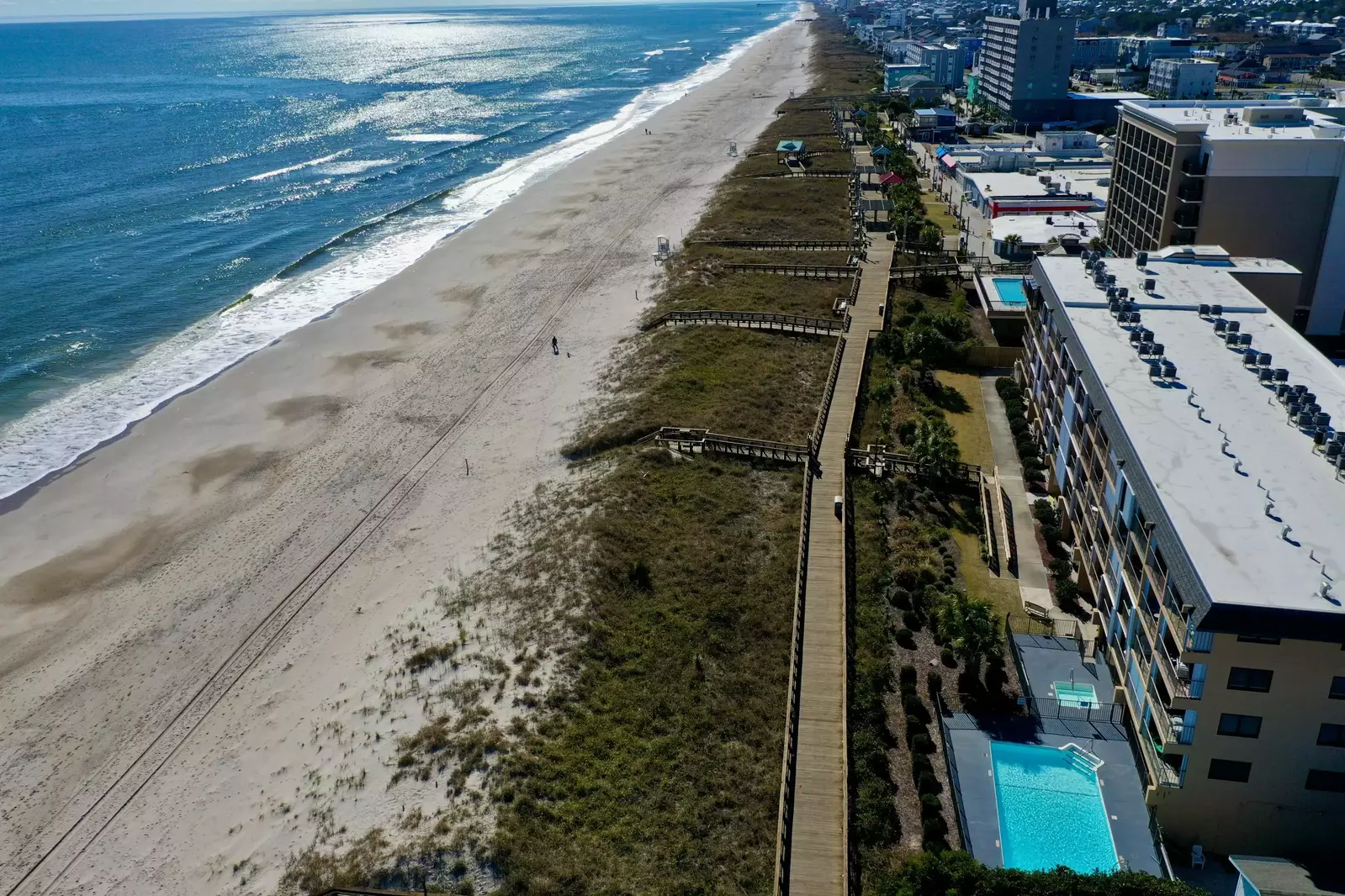 You can't get much closer to the beach